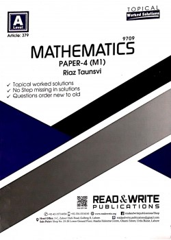 A/L  Mathematics Paper - 4 (M1) Topical Article No. 379
